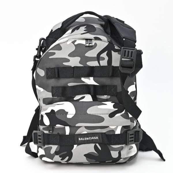 imgrc0104573600 Balenciaga Army Multi Carry Nylon Backpack Black Camouflage