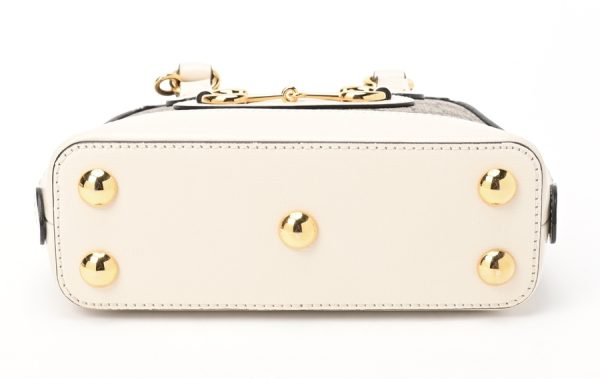 imgrc0104601124 Gucci Horsebit 1955 Mini Top Handle Bag GG Supreme White