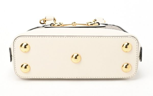 imgrc0104601124 Gucci Horsebit 1955 Top Handle Mini GG Supreme White