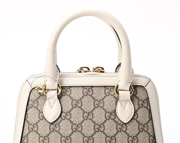 imgrc0104601126 Gucci Horsebit 1955 Mini Top Handle Bag GG Supreme White