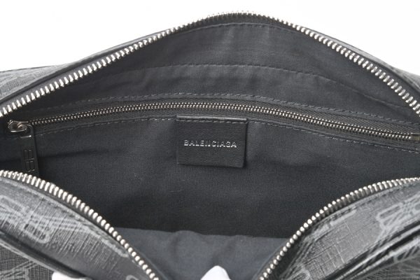 imgrc0104602373 Balenciaga BB Monogram Signature Medium Camera Bag Black