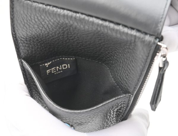 imgrc0104602636 Fendi Phone Holder Shoulder Bag Selleria Black