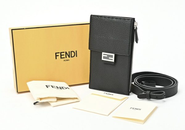 imgrc0104602639 Fendi Selleria Phone Holder Black