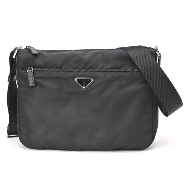 imgrc0104747809 Prada Re Nylon Shoulder Bag Black