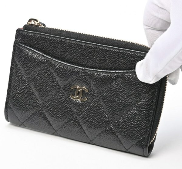 imgrc0104878849 Chanel Timeless Coin Card Case Caviar Skin Black