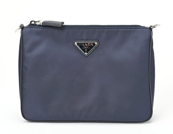 imgrc0104962967 Prada Re Nylon Saffiano Shoulder Bag Nylon Blue