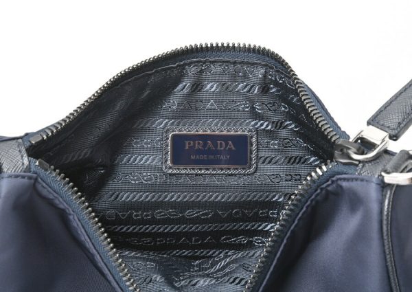 imgrc0104962972 Prada Re Nylon Saffiano Shoulder Bag Nylon Blue