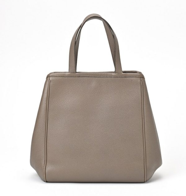 imgrc0105229348 Celine Small FHippo Tote Bag Grained Calfskin Greige