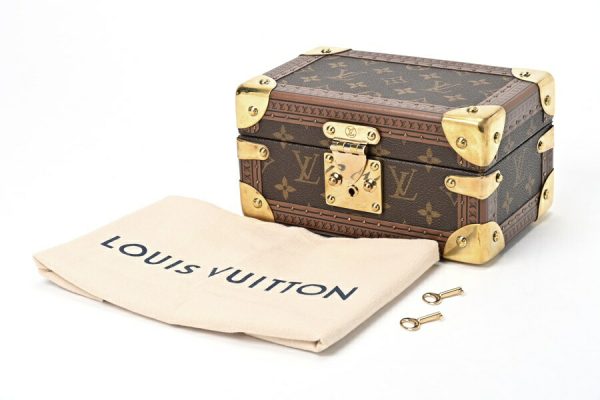 imgrc0105280548 Louis Vuitton Coffret Tresor 20 Monogram Blue