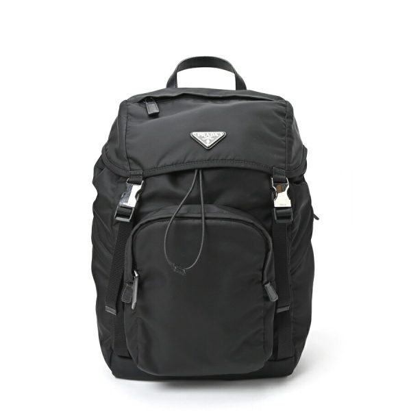 imgrc0105281491 Prada Re Nylon Saffiano Backpack Black