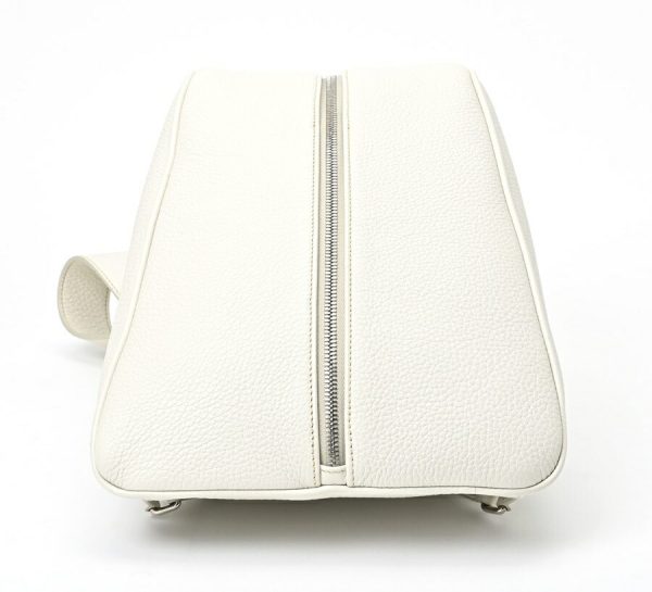 imgrc0105366872 Prada Vitello Triangle Backpack White