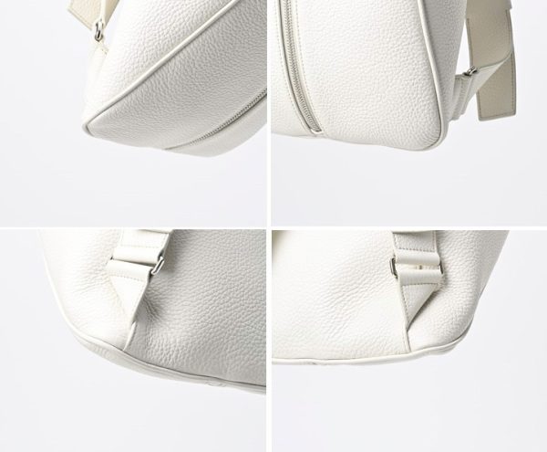 imgrc0105366873 Prada Vitello Triangle Backpack White