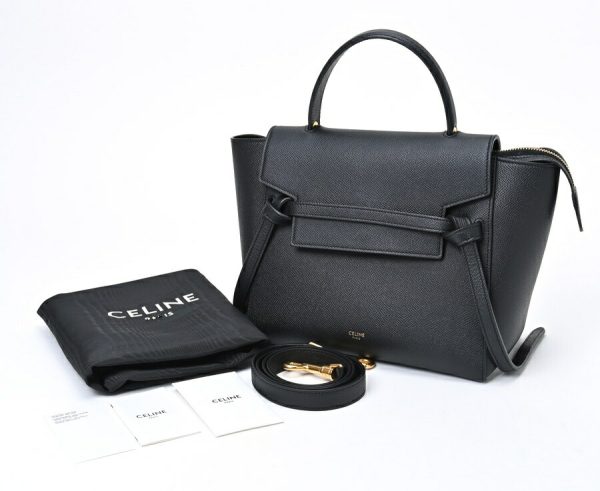 imgrc0105486325 Celine Belt Bag Micro Grained Calfskin Black