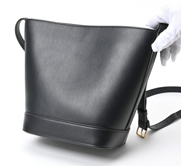 imgrc0105999800 Celine Small Bucket Cuile Triomphe Smooth Calfskin Bag Black