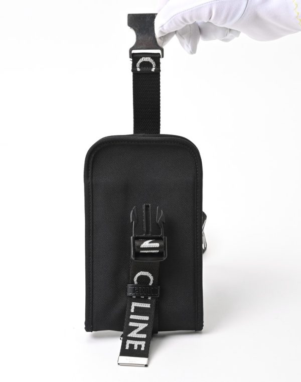 imgrc0106001980 Celine Trekking Mobile Pouch Nylon Phone Holder Black