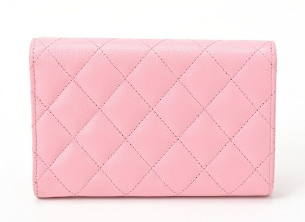 imgrc0106055779 Chanel Medium Flap Wallet Caviar Skin Pink