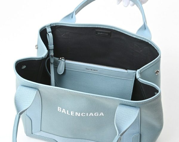 imgrc0106190805 Balenciaga Blue Cabas S Tote Bag Blue