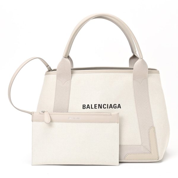 imgrc0106224531 Balenciaga Blue Cabas S Tote Bag Greige