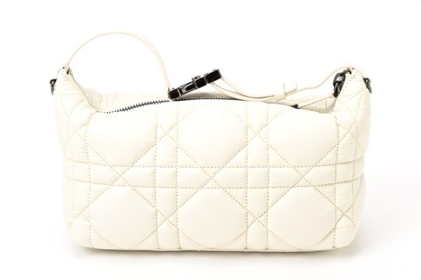 imgrc0106651520 Dior Nomad Pouch Medium Handbag Cannage White