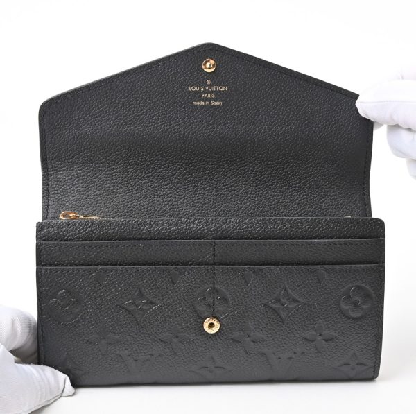 imgrc0106880109 Louis Vuitton Sarah Wallet Long Monogram Empreinte Black