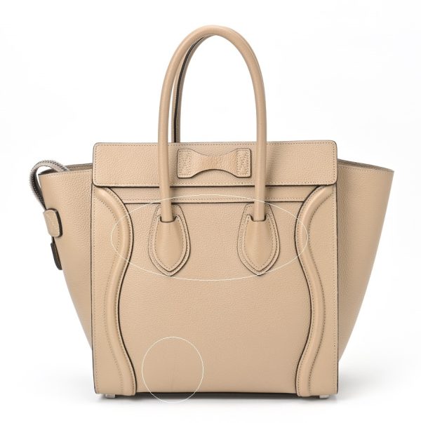 imgrc0107134491 Celine Luggage Micro Drummed Calfskin Bag Beige