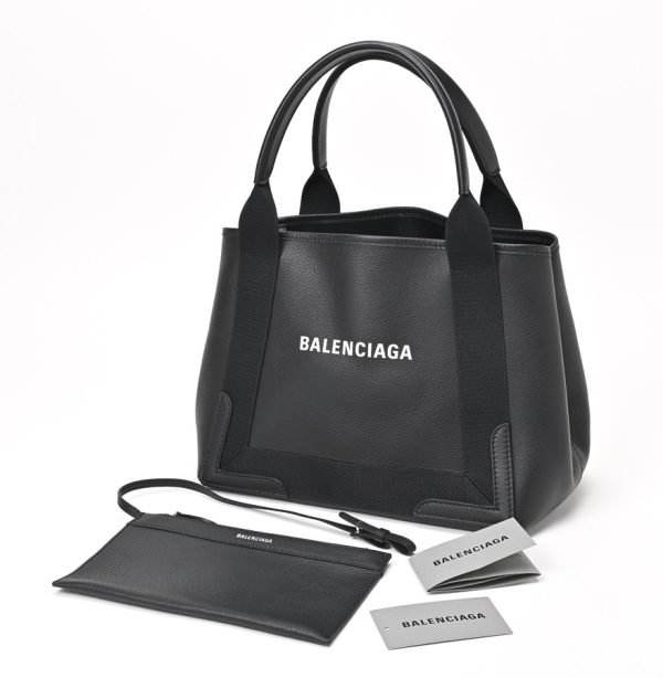 imgrc0107835434 Balenciaga Blue Cabas S Kataoshi Tote Bag Black