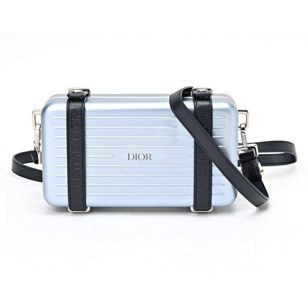 imgrc0107890340 Dior Rimowa Collaboration Personal Aluminum Crossbody Bag Blue