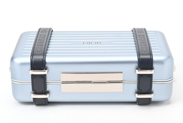 imgrc0107890343 Dior RIMOWA Collaboration Personal Aluminum Crossbody Shoulder Bag Blue