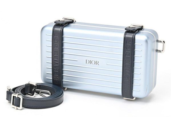 imgrc0107890351 Dior Rimowa Collaboration Personal Aluminum Crossbody Bag Blue