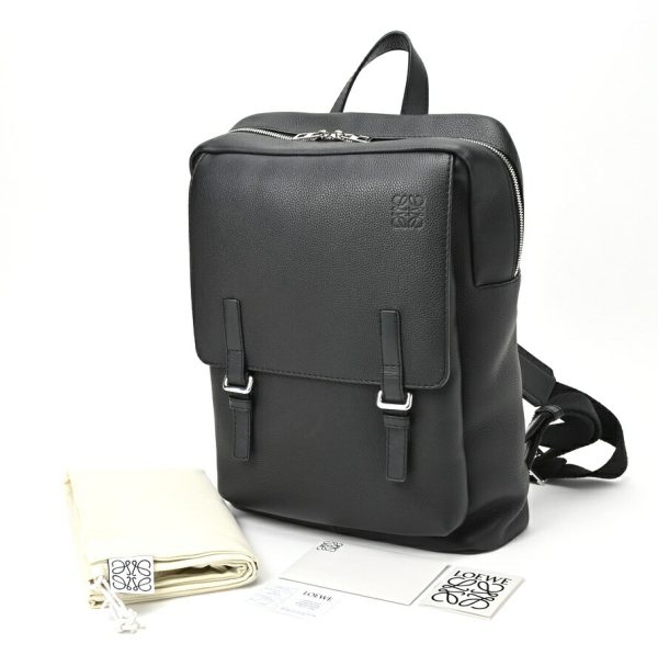 imgrc0107959855 Loewe Military Backpack Soft Grain Calf Black