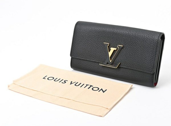 imgrc0107961386 Louis Vuitton Portefeuille Capucines Taurillon Black