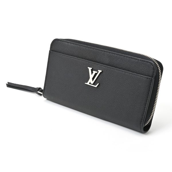 imgrc0107970570 Louis Vuitton Lock Me Wallet Zippy Black