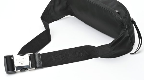 imgrc0108239182 Prada Nylon Body Bag Belt Bag Black