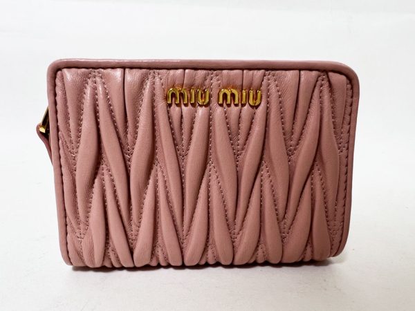 imgrc0110263184 Miu Miu wallet coin case MATELASSE pink