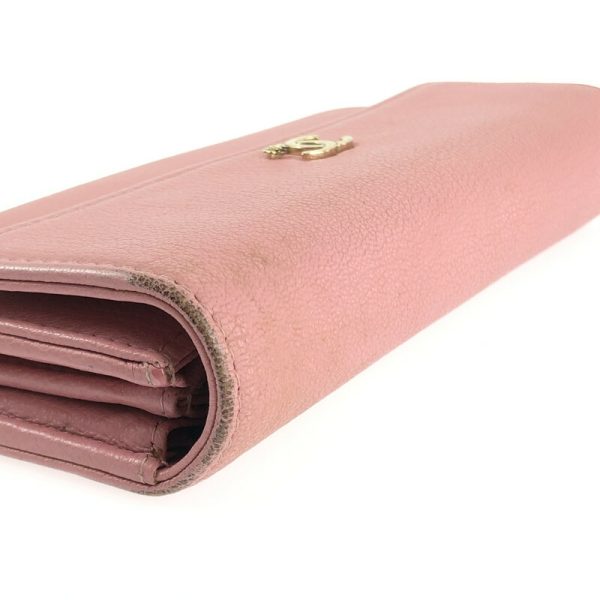 imgrc0110990647 CHANEL Lucky Flower Goatskin Flap Long Wallet Long Wallet Pink