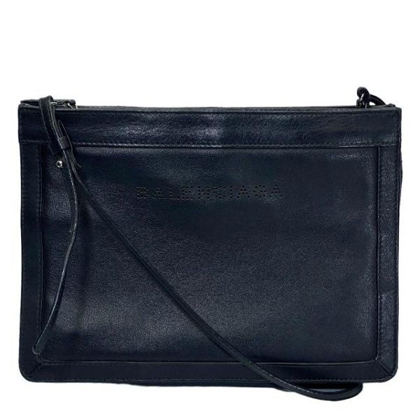 imgrc0115229092 BALENCIAGA Crossbody Shoulder Bag Punching Black