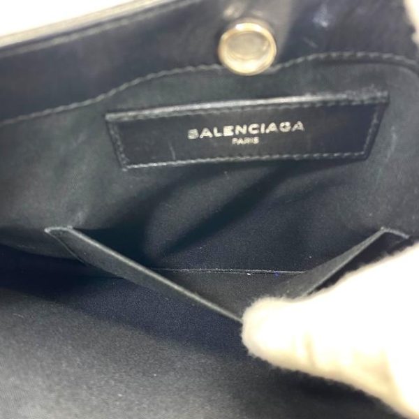 imgrc0115229096 BALENCIAGA Crossbody Shoulder Bag Punching Black