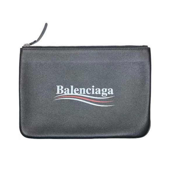 imgrc0115683902 BALENCIAGA Pouch Clutch Bag Clutch Pochette Bag Black