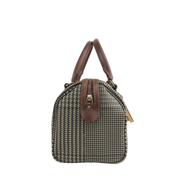 imgrc0119456855 RALPH LAUREN Glen check handbag beige mini Bag