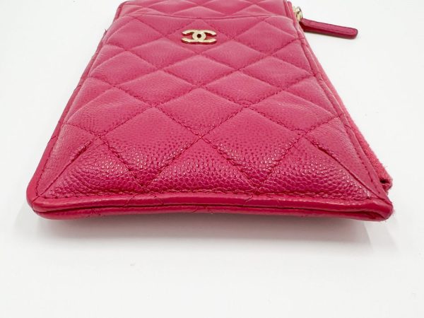 imgrc0120282093 CHANEL Caviar Timeless Case Long Wallet Pouch Matelasse Pink