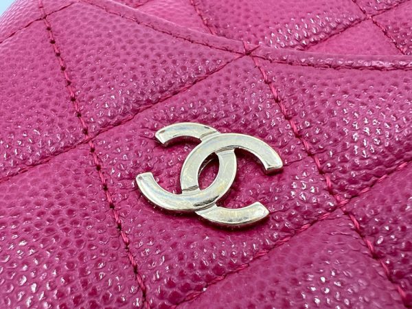 imgrc0120282094 CHANEL Caviar Timeless Case Long Wallet Pouch Matelasse Pink