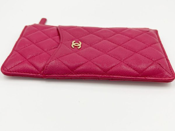 imgrc0120282095 CHANEL Caviar Timeless Case Long Wallet Pouch Matelasse Pink