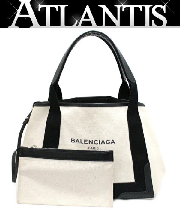 imgrc0126859935 BALENCIAGA Blue Cabas Tote Bag Black