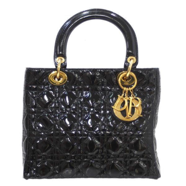 is240102xhc01 1 Dior Dior Handbag Enamel Black