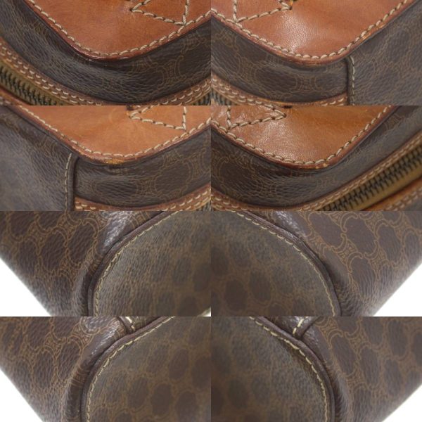 is240301ec01 5 Celine Vanity Bag Macadam Pattern Brown