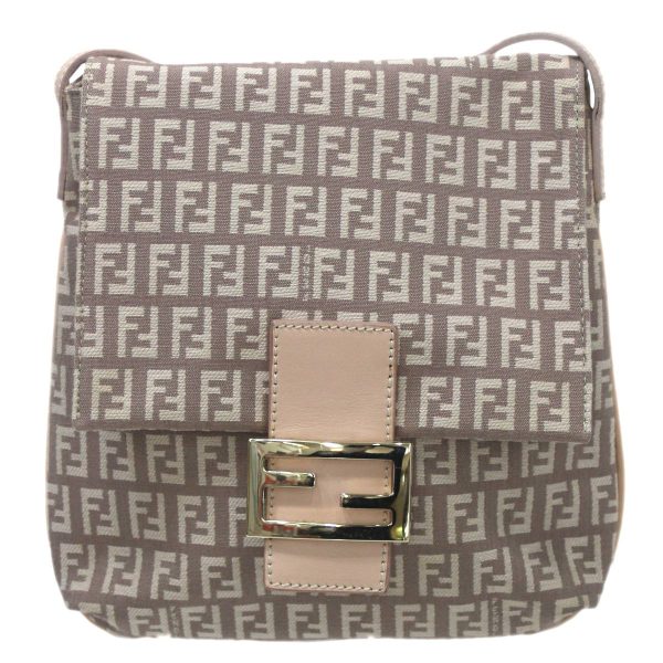 ka231020fc01 1 Fendi Shoulder Bag Zucchino Pink Brown