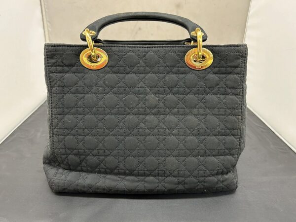 kjd205611279 2 Christian Dior Cannage Handbag Black