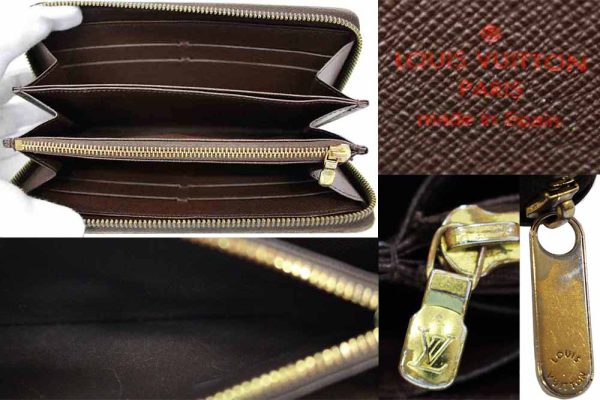 kjm0416 3 Louis Vuitton Damier Zippy Wallet Brown