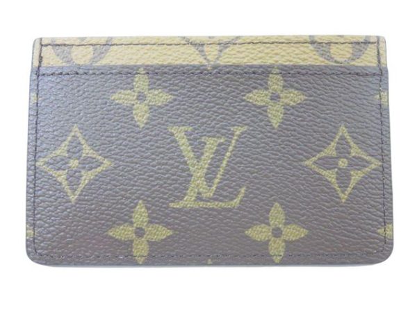 kjm0440 2 Louis Vuitton Monogram Reverse Porto Cult Card Case Brown