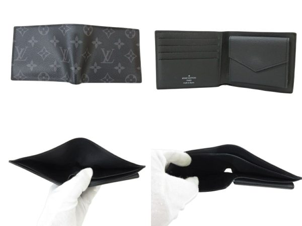 kjm0441 9 Louis Vuitton Eclipse Portefeuille Marco Wallet Black